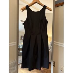 Cynthia Rowley Black Pleated Fit and Flare Dress Size 4